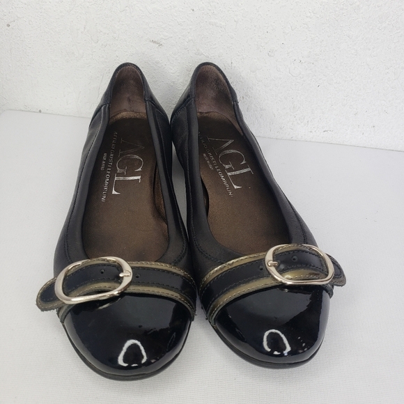 AGL Attilio Giusti Leombruni Leather Cap Toe Flats - Picture 12 of 12